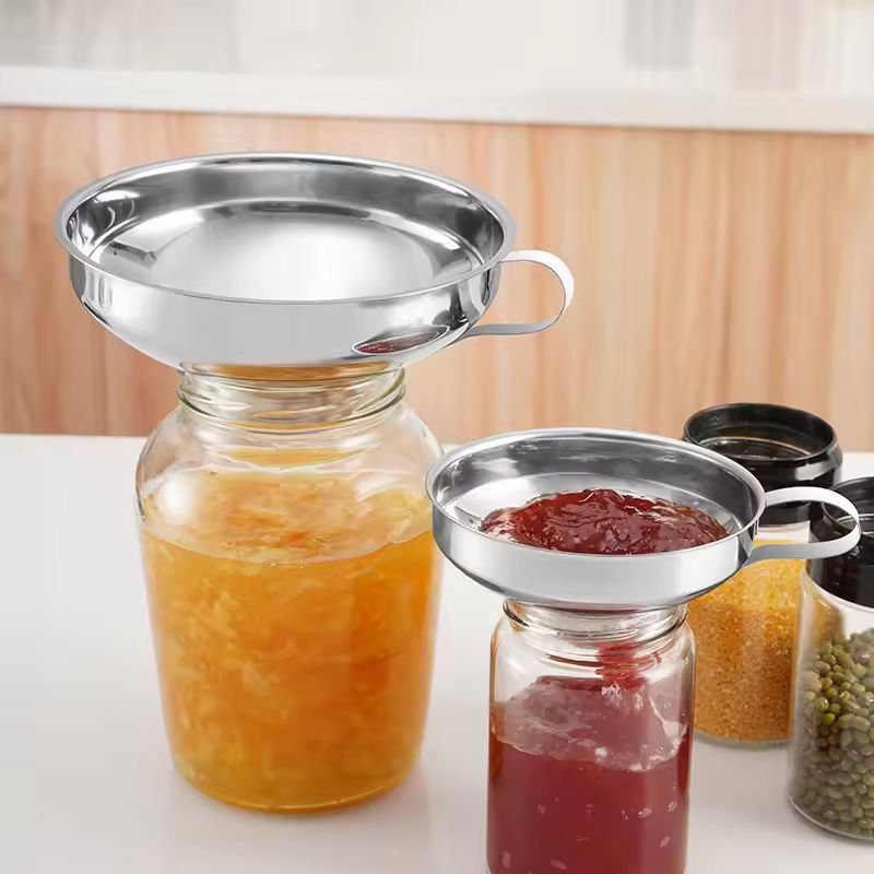 Premium Stainless Steel WideMouth Jar Funnel For Canning  Storage 1