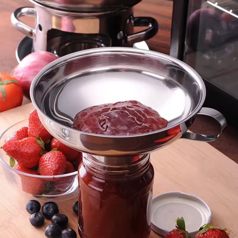 Premium Stainless Steel WideMouth Jar Funnel For Canning  Storage 2