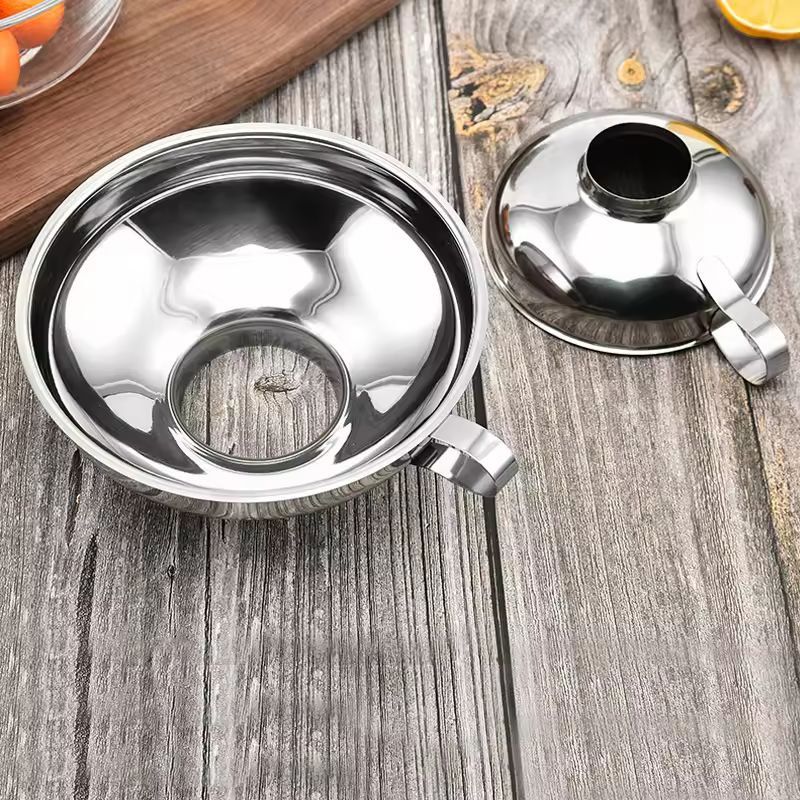 Premium Stainless Steel WideMouth Jar Funnel For Canning  Storage 4