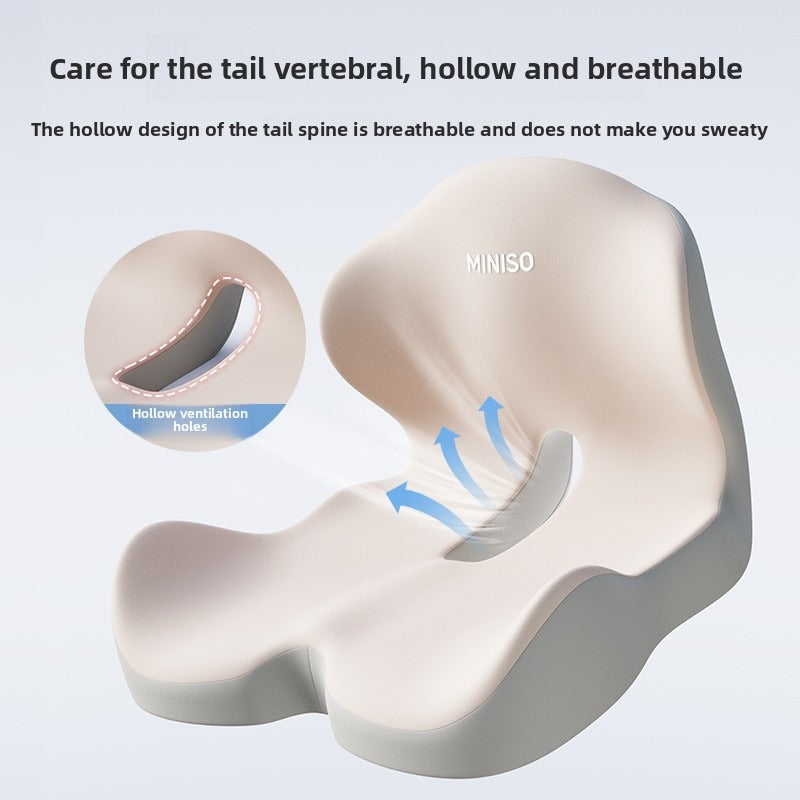Office Cushion Memory Foam One Piece Hip Beautification Cushion Spine Relief Comfort Waist Support  4