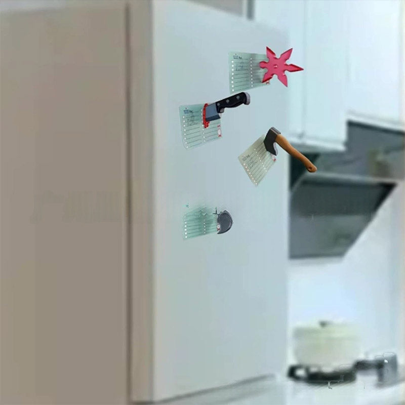 Mini Funny Knife Magnetic Fridge Stickers, Fun Axe Fridge Magnet, Home Accessories, Home Decorations