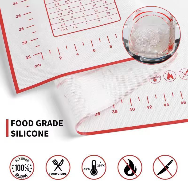 Premium NonStick Silicone Pastry  Baking Mat  ExtraLarge Rolling Surface For Dough Pizza  Pastries 3