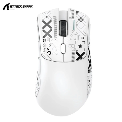 Lightweight Ergonomic Gaming Mouse, Attack Shark RGB Wireless, Bluetooth Tri Mode Connectivity for VALORANT and FPS