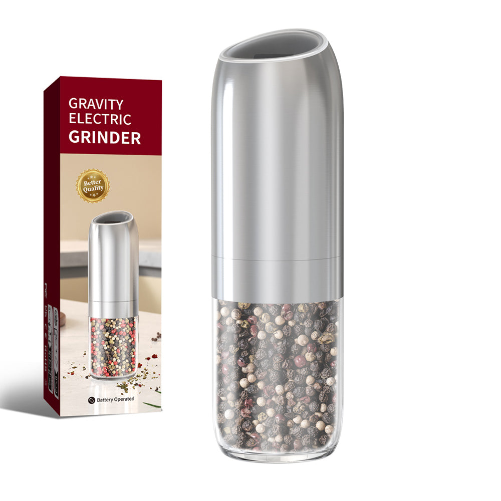 Electric Salt And Pepper Grinder Set New Upgraded Larger Capacity Automatic Pepper Mill With LED Li 6