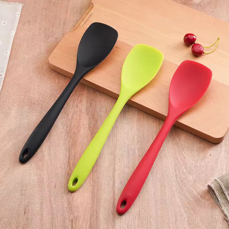 Premium Heat-Resistant Silicone Spoon Spatula – Flexible Nonstick Baking & Cooking Tool