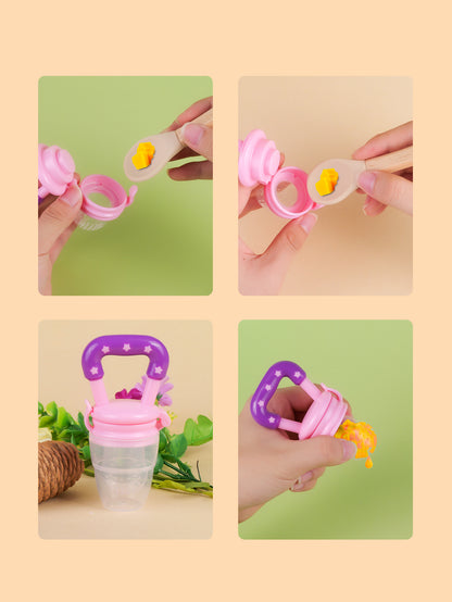 Food Supplement Feeder For Baby Toddler Fruit Vegetable Pacifier With Handles 3