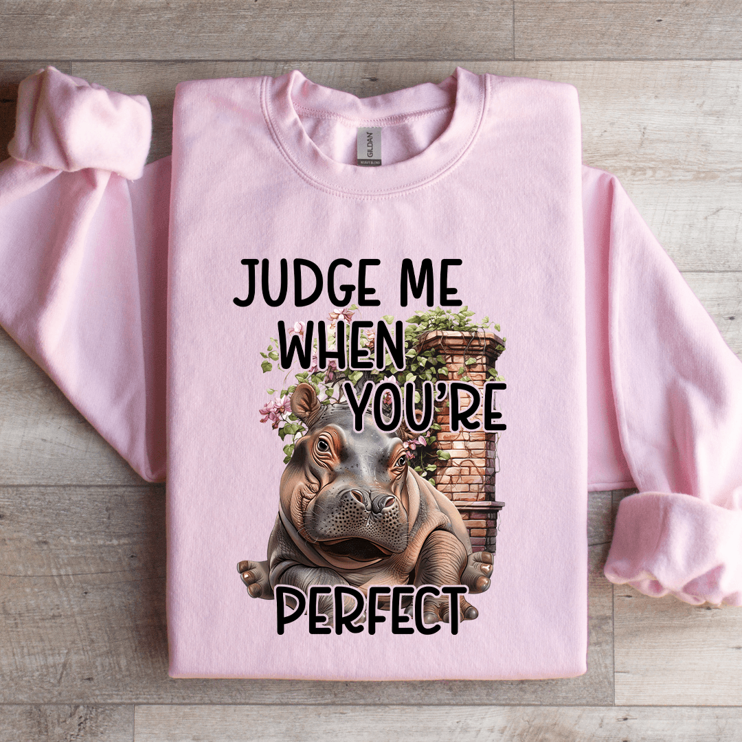 Judge Me When Youre Perfect Sweatshirt