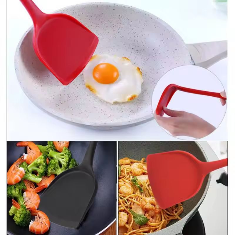 Everyday HeatResistant Silicone Turner  NonStick Spatula For Eggs Meat  More 3