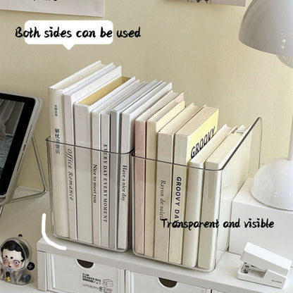 Transparent Book Stand Acrylic Book Folder U Shaped Desk Storage Rack Simple Free Combination Home  3