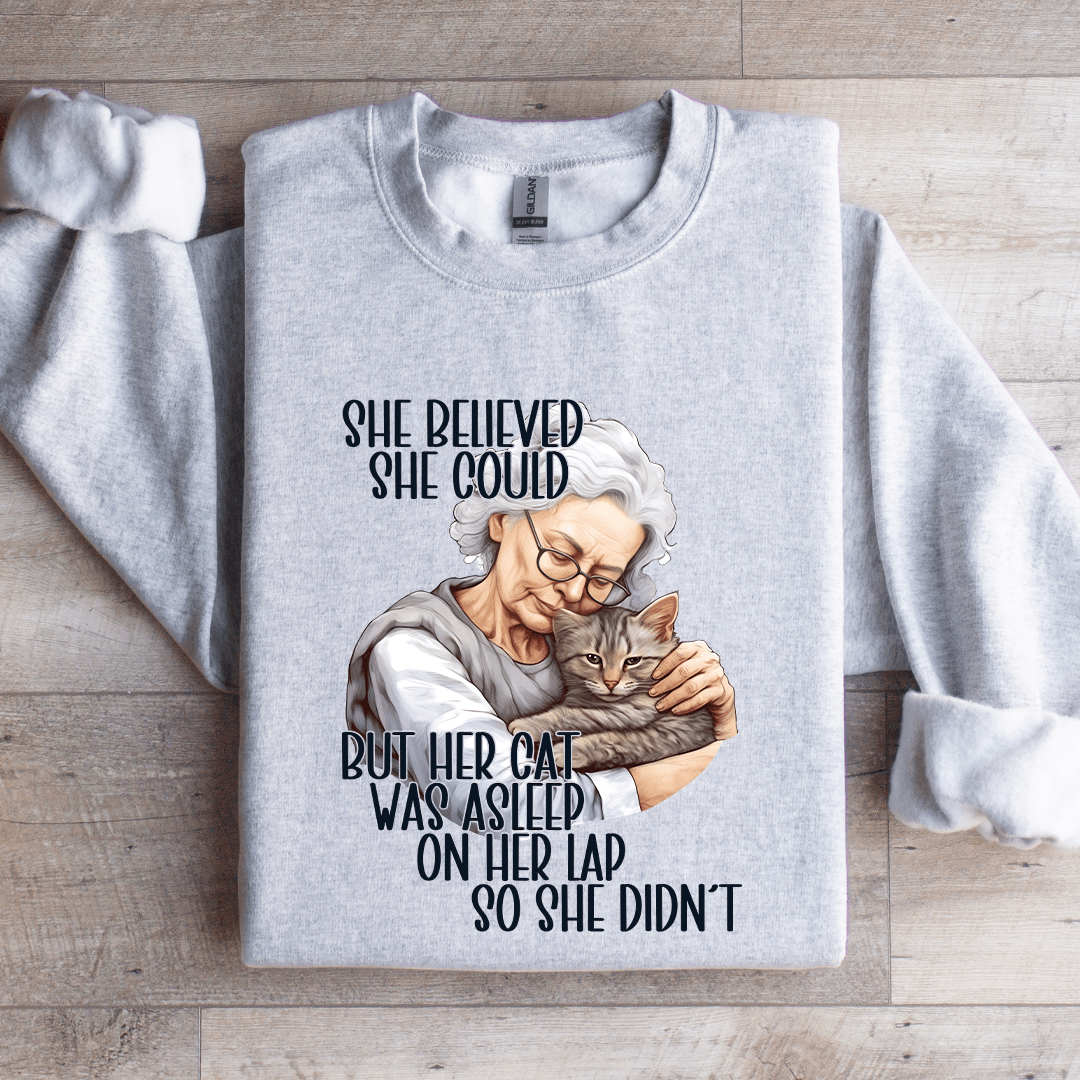 She Believed She Could Grandma Sweatshirt 4