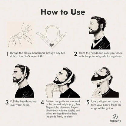 Neckline Shaving Template Beard Shaper Grooming Guide For Men 2