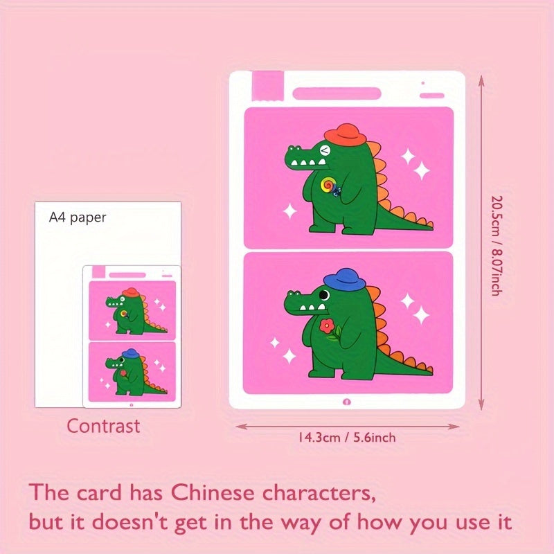 Reusable Wiping Paper Game Attention Training Activity Educational Fault Finding Learning Tool For  1