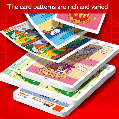 Reusable Wiping Paper Game Attention Training Activity Educational Fault Finding Learning Tool For  2
