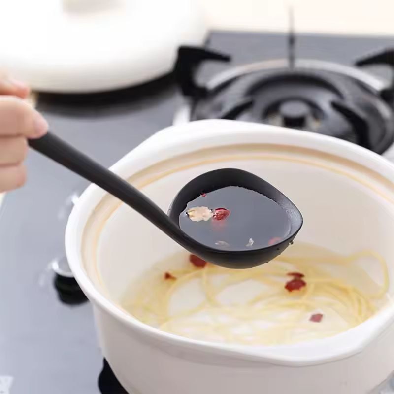 Silicone FlexHandle Ladle  HeatResistant NonStick Soup  Sauce Spoon 3