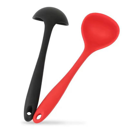 Silicone FlexHandle Ladle  HeatResistant NonStick Soup  Sauce Spoon 4