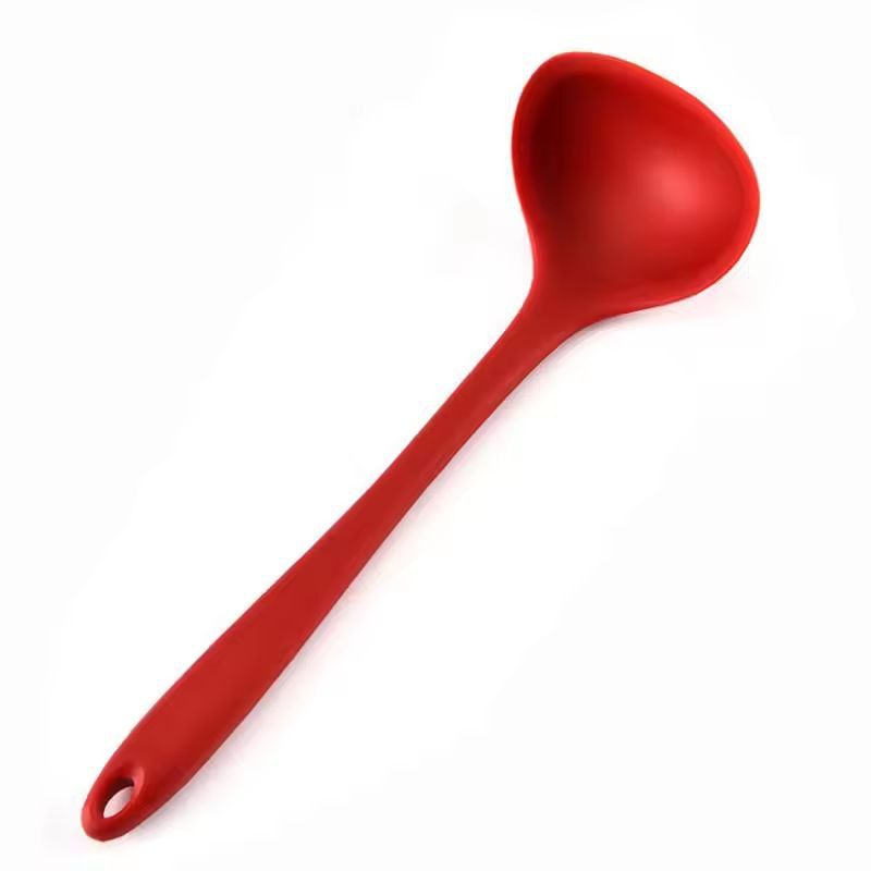 Silicone FlexHandle Ladle  HeatResistant NonStick Soup  Sauce Spoon 6