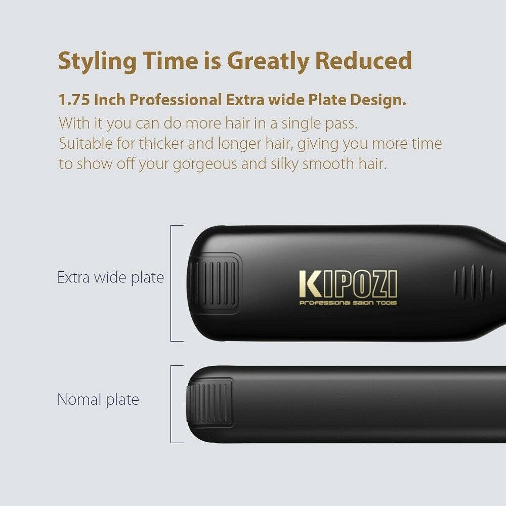 Dual Voltage Instant Heating Curling Iron Professional Titanium Flat Iron Hair Straightener With Di 4