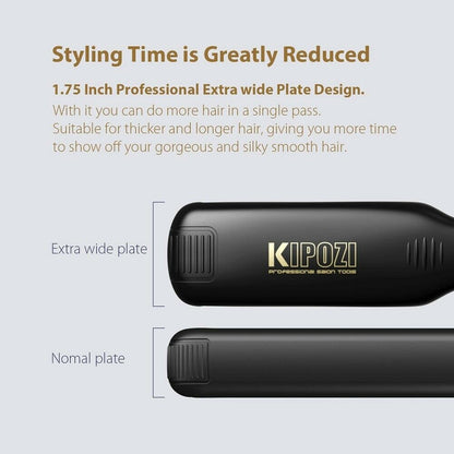 Dual Voltage Instant Heating Curling Iron Professional Titanium Flat Iron Hair Straightener With Di 4
