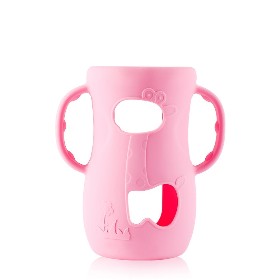 Baby Bottle Handle For Milk Bottle Wide Neck Bottle Silicone Sleeve Feeding Bottle Protector Anti S 6