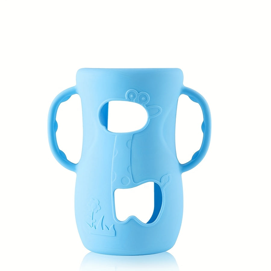 Baby Bottle Handle For Milk Bottle Wide Neck Bottle Silicone Sleeve Feeding Bottle Protector Anti S 7