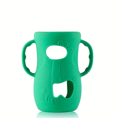 Baby Bottle Handle For Milk Bottle Wide Neck Bottle Silicone Sleeve Feeding Bottle Protector Anti S 9