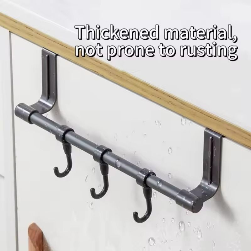 WallMounted Kitchen Towel Rack  NoDrill SpaceSaving Dishcloth Holder 5