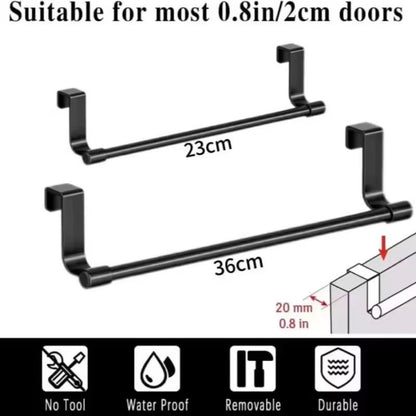 WallMounted Kitchen Towel Rack  NoDrill SpaceSaving Dishcloth Holder 3