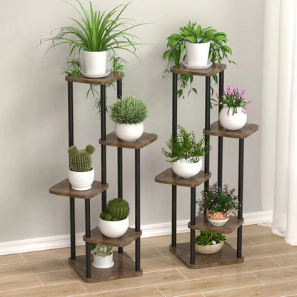 Plant Stand Stand For Flowers Wooden Storage Shelf Indoor Display Stand Multiple Flower Pot Rack 4  1