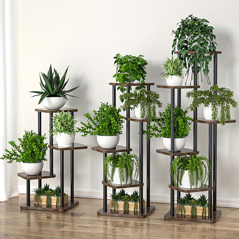Plant Stand Stand For Flowers, Wooden Storage Shelf, Indoor Display Stand, Multiple Flower Pot Rack, 4 5 6 Tier Planter