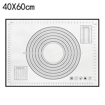 Premium Silicone Kneading  Rolling Dough Mat  Large NonStick Pastry Surface With Measurement Guides 9