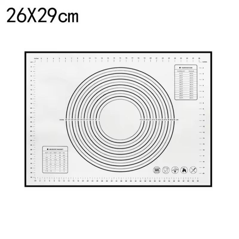 Premium Silicone Kneading  Rolling Dough Mat  Large NonStick Pastry Surface With Measurement Guides 6