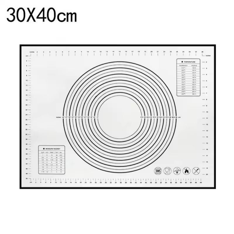 Premium Silicone Kneading  Rolling Dough Mat  Large NonStick Pastry Surface With Measurement Guides 7