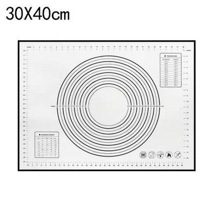 Premium Silicone Kneading  Rolling Dough Mat  Large NonStick Pastry Surface With Measurement Guides 7