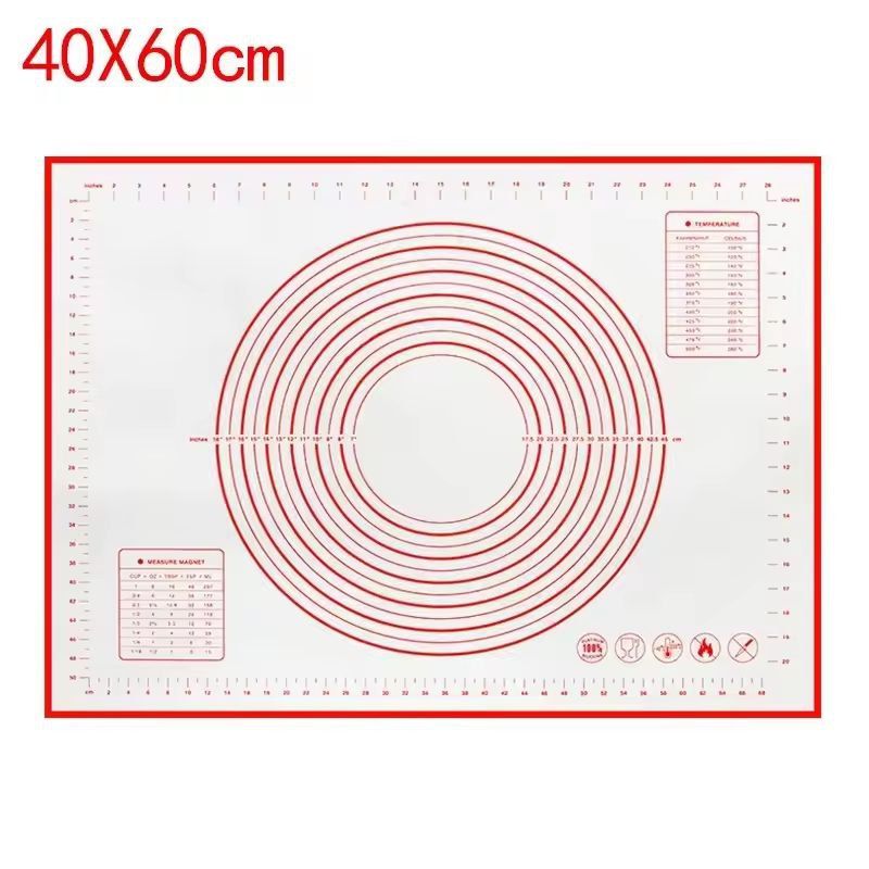 Premium Silicone Kneading  Rolling Dough Mat  Large NonStick Pastry Surface With Measurement Guides 17