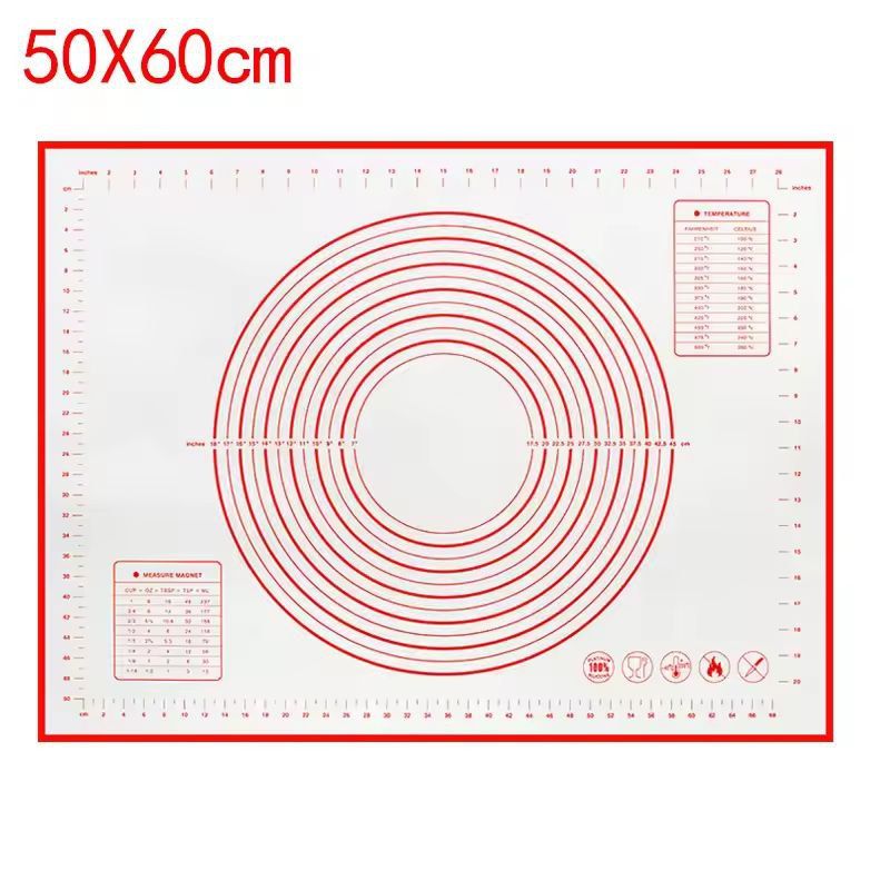 Premium Silicone Kneading  Rolling Dough Mat  Large NonStick Pastry Surface With Measurement Guides 18