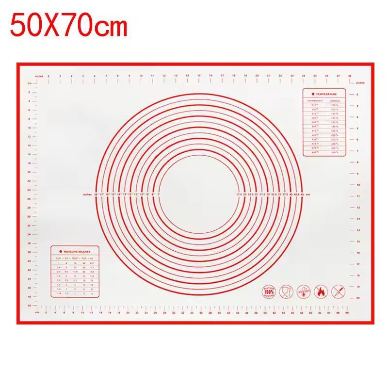 Premium Silicone Kneading  Rolling Dough Mat  Large NonStick Pastry Surface With Measurement Guides 20