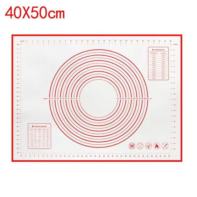 Premium Silicone Kneading  Rolling Dough Mat  Large NonStick Pastry Surface With Measurement Guides 16