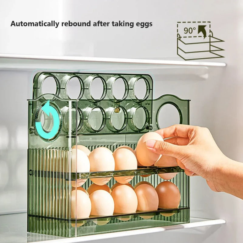 Organizer Kitchen Reversible Egg Storage Tray Kitchen Accessories Egg Storage Box Side Door Of Refr 2