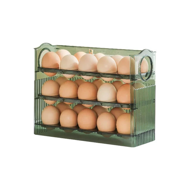 Organizer Kitchen Reversible Egg Storage Tray Kitchen Accessories Egg Storage Box Side Door Of Refr 6