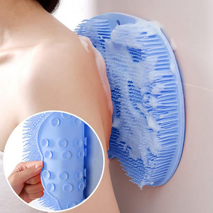 Silicone Shower Wall Mounted, Scrubber Shower Massage Pad, Shower Feet Wash Mat Washer, Back Massage Cleaning Brush