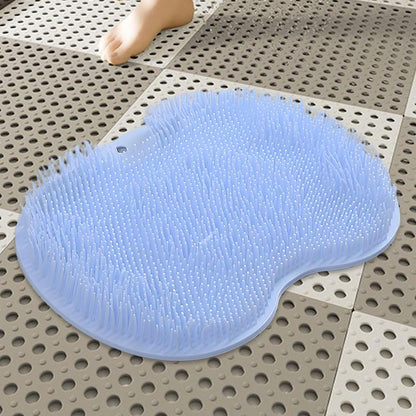 Silicone Shower Wall Mounted Scrubber Shower Massage Pad Shower Feet Wash Mat Washer Back Massage C 5