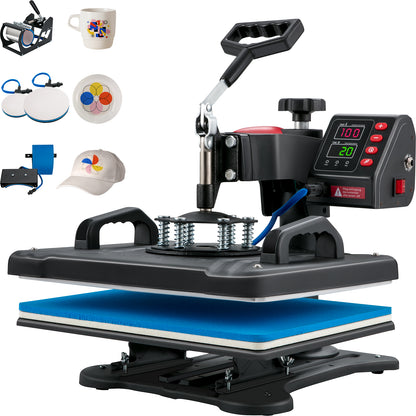 Transfer Printer, Digital Precise Temperature Control, Clamshell Sublimation, SucceBuy Heat Press Machine
