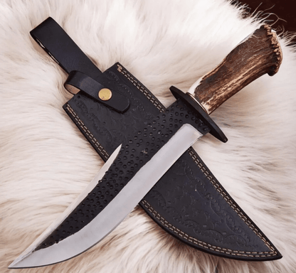 Buy Copper Damascus Hunting Bowie Knife
