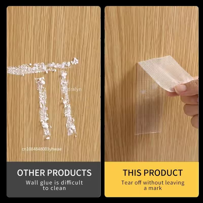 HighViscosity Transparent DoubleSided Fiber Tape  Waterproof Adhesive Mesh Roll 4