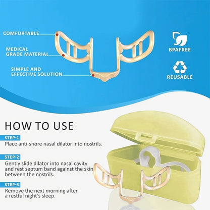 Snore Stopper Nasal Dilator Anti Snoring Silicone Nose Clip For Better Sleep 4