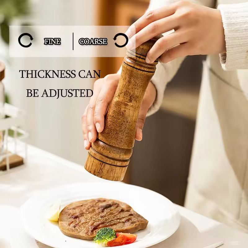 Handheld Adjustable Spice Grinder  Premium Salt  Pepper Mill 5810 In 3