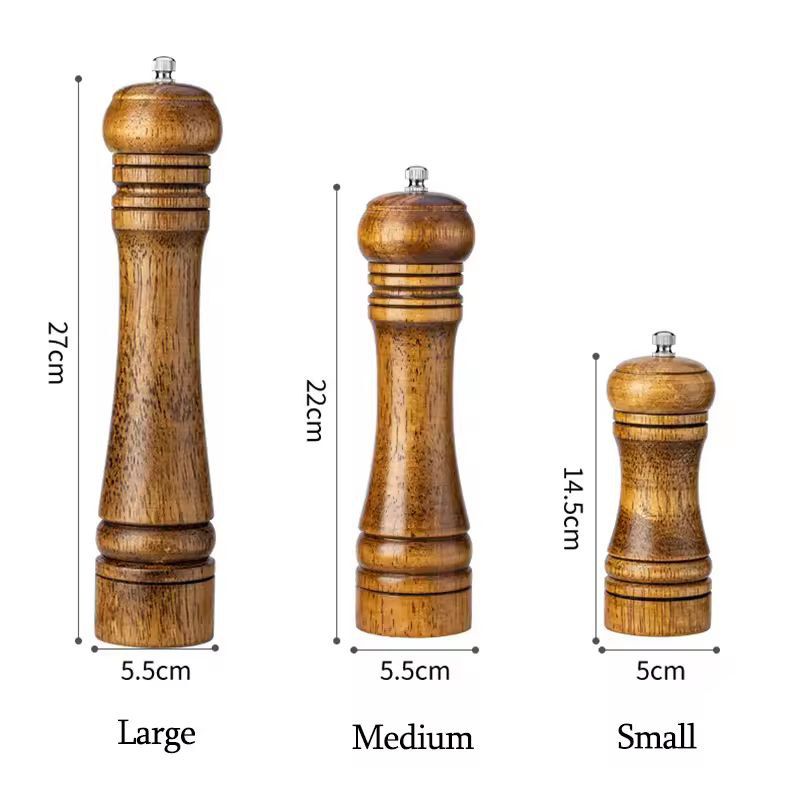 Handheld Adjustable Spice Grinder  Premium Salt  Pepper Mill 5810 In 5