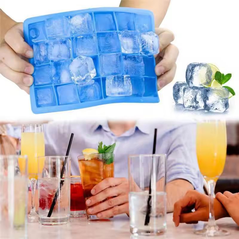 Venlohome Premium 24Cube Silicone Ice Tray With Lid  FoodSafe Ice  Drink Mold 1