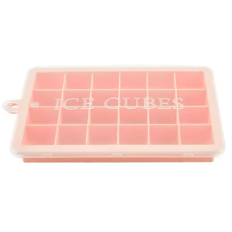 Venlohome Premium 24Cube Silicone Ice Tray With Lid  FoodSafe Ice  Drink Mold 6