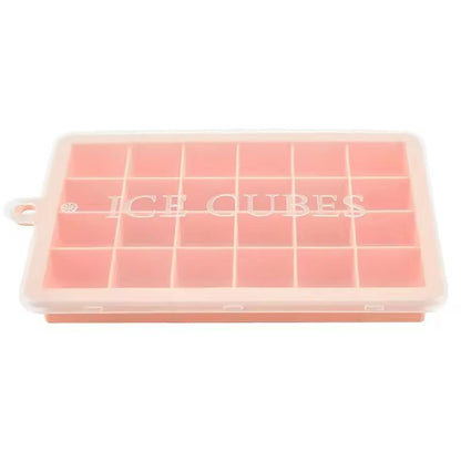 Venlohome Premium 24Cube Silicone Ice Tray With Lid  FoodSafe Ice  Drink Mold 6